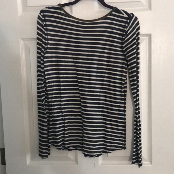 Free People Striped Long Sleeve - Picture 2 of 3
